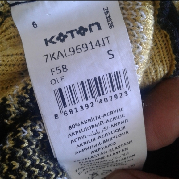 The Simpsons x KOTON All Over Print Sweater Jumper Pullover SweatShirt womens S - Picture 7 of 8